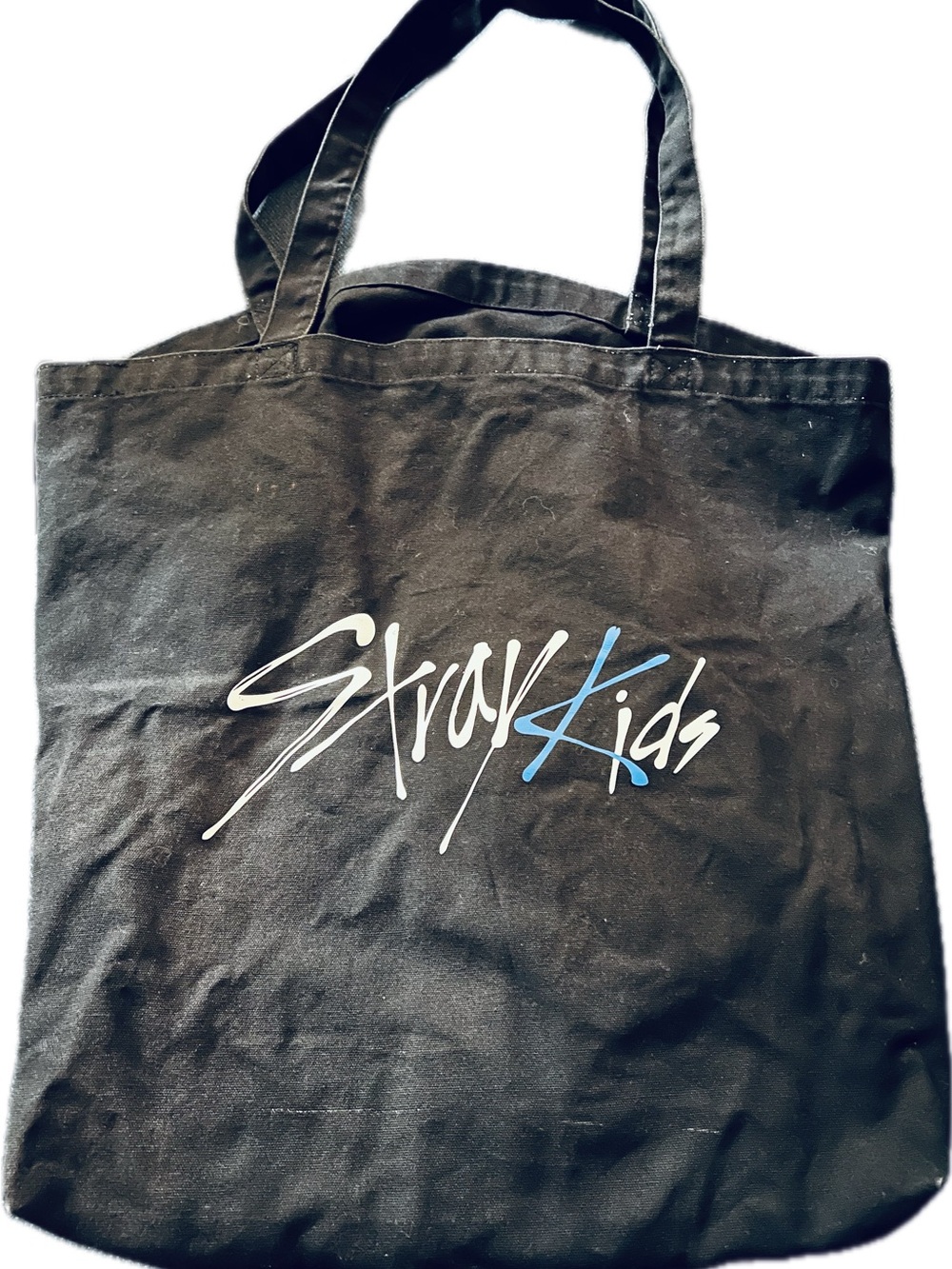 Stray Kids K-Pop Black Canvas Tote Bag